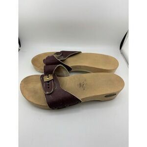 Dr Scholls Womens Original Collection Wooden Slide Sandals Size 9/9.5